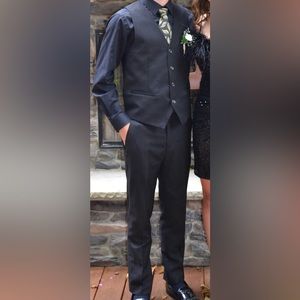 Mens slim fit xs formal 3 pc suit